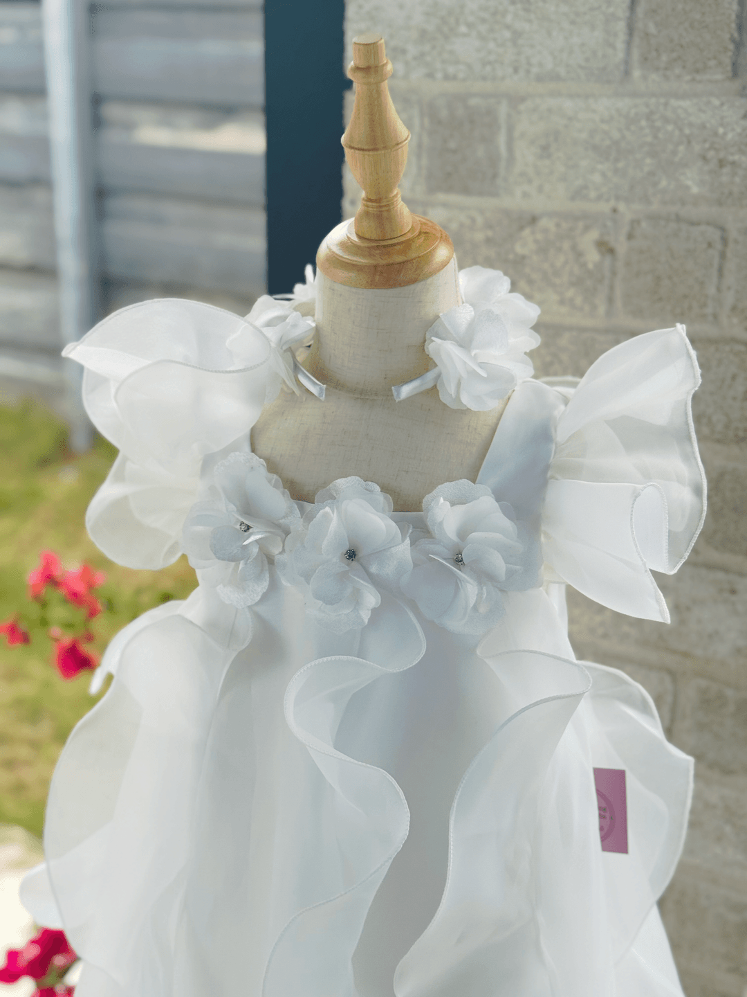 Enchanted Petal Ruffle Dress