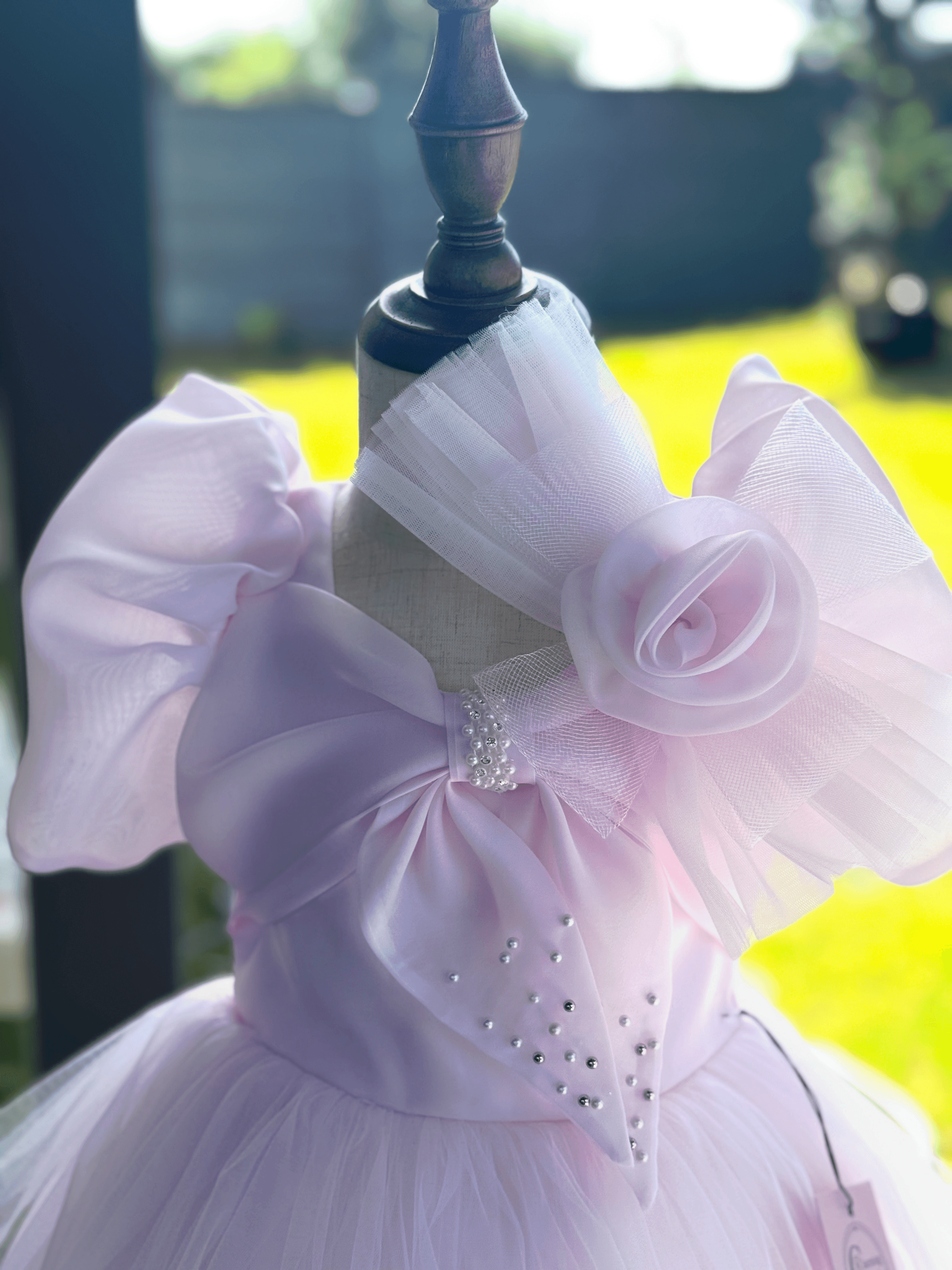 Blush Cloud Bow Dress